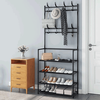 Thumbnail for 5 LAYER MULTI-FUNCTIIONAL SHOE RACK WITH CLOTH HANGING & ORGANIZER