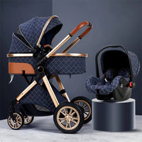 Thumbnail for 3-IN-1 FOLDABLE BABY STROLLER WITH COMPLETE SET