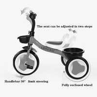Thumbnail for KIDS IMPORTED TRICYCLE WITH BUCKET AND LEATHER SEAT