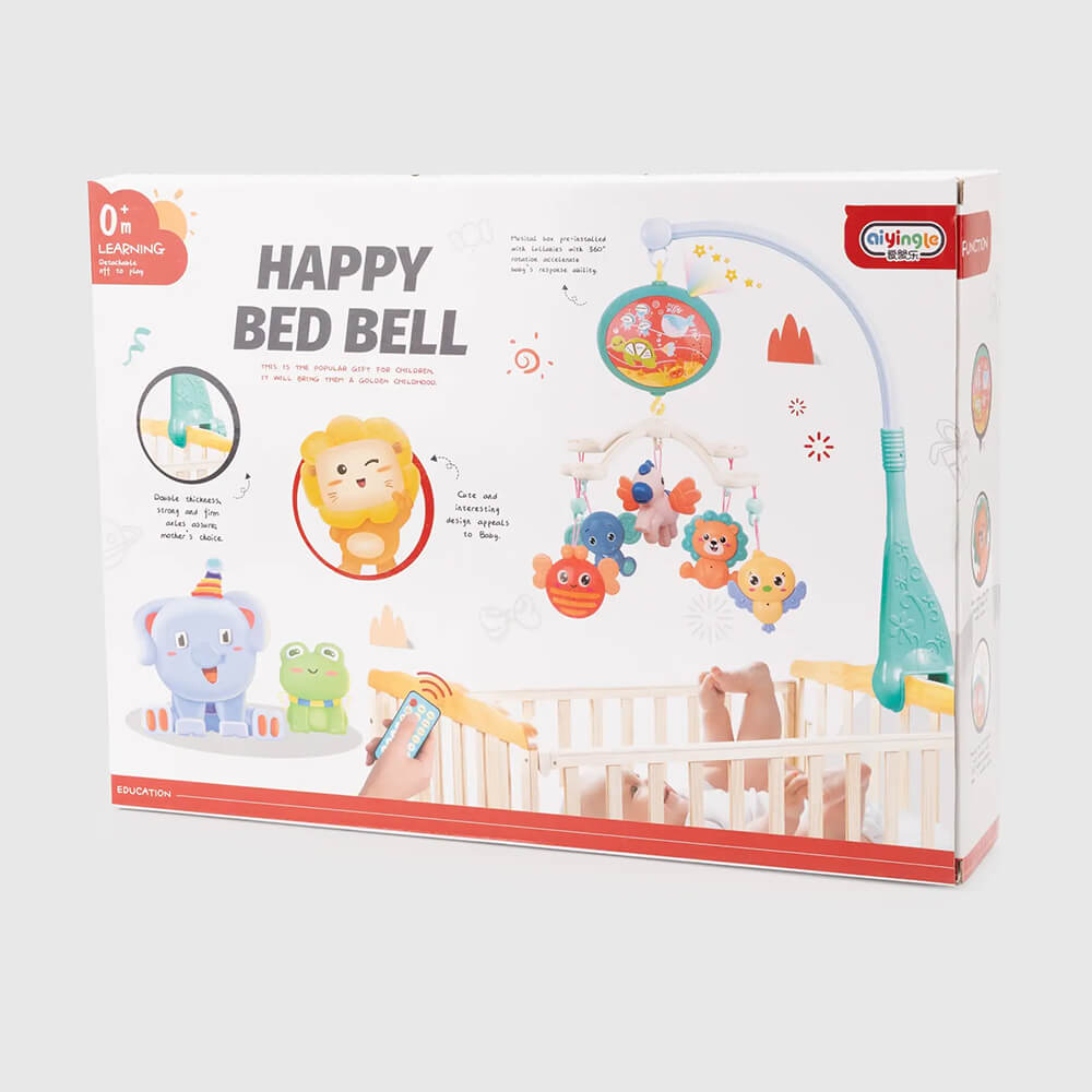 BABY BED BELL RATLE & COT MOBILE