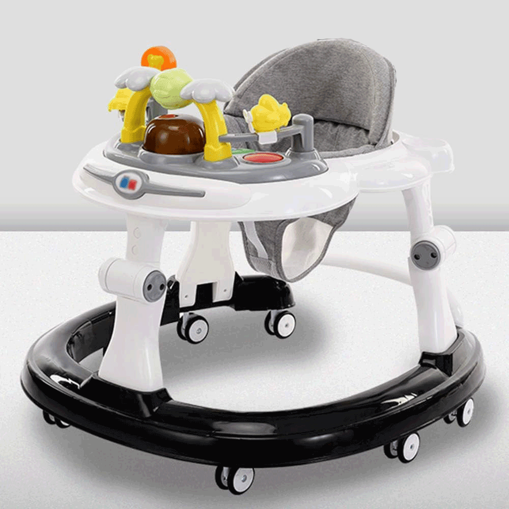 MULTI-FUNCTIONAL BABY WALKER WITH HEIGHT ADJUSTABLE