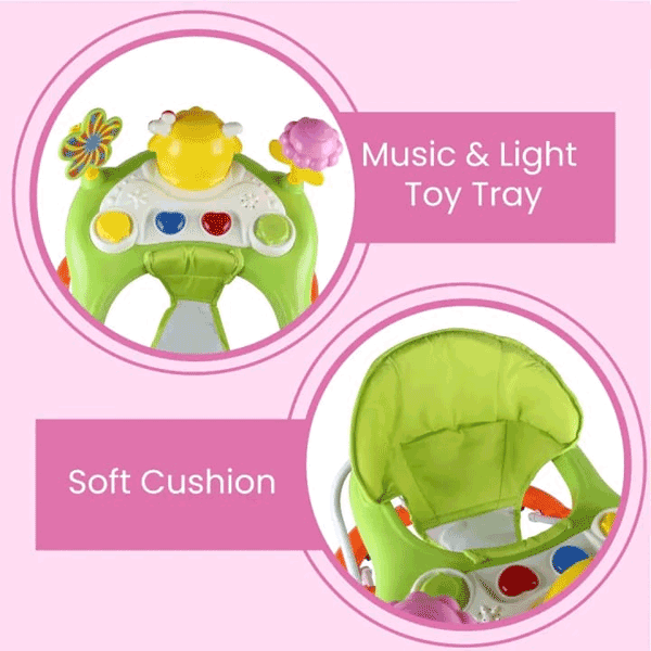 SOFT CUSION BABY WALKER FOLDABLE