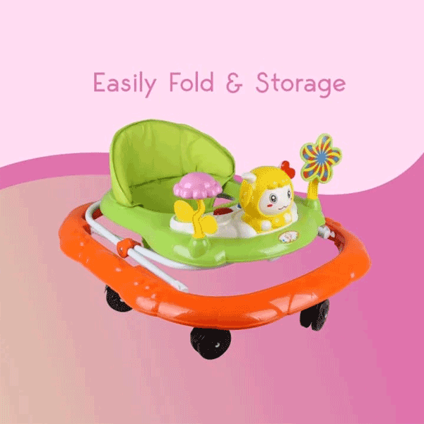SOFT CUSION BABY WALKER FOLDABLE