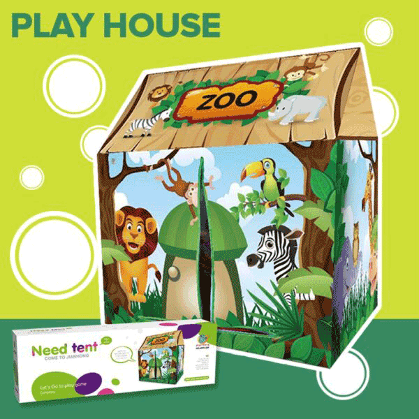 INFANT COMPACT ZOO PLAY-AREA & TENT HOUSE