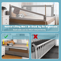 Thumbnail for BED SAFTEY RAIL & GATE FOR KIDS & BABIES - 1 SIDE
