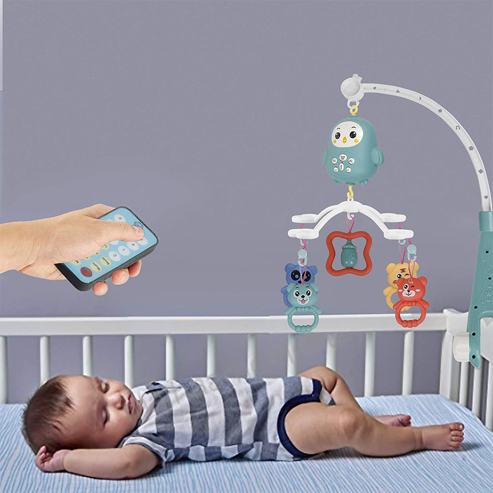 HANGING MUSICAL BABY RATLLE COT MOBILE