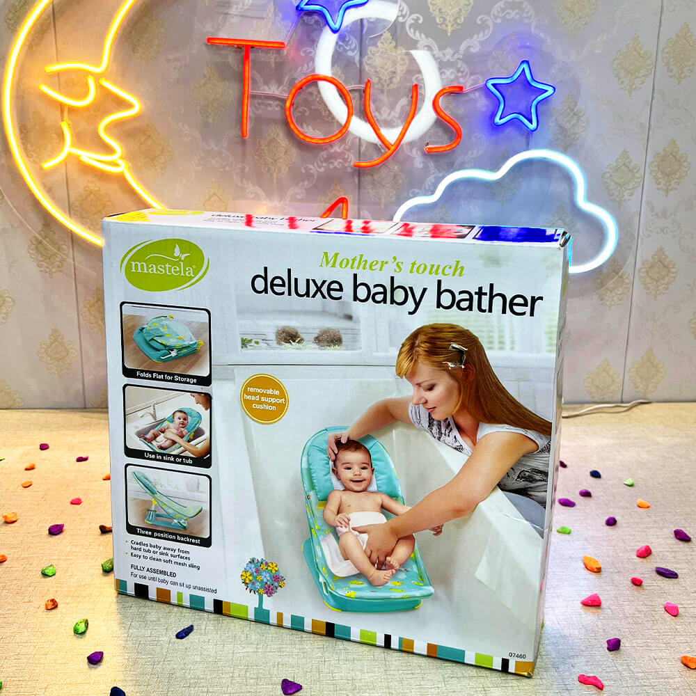 MASTELA - DELUX BABY BATHER WITH SOFT CUSION - GREEN