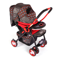 Thumbnail for JUNIOR BABY FOLDABLE STROLLER WITH SEAT ADJUSTABLE