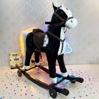 Thumbnail for KIDS LARGE ROCKING HORSE WITH WHEEL LIGHTS & MUSIC