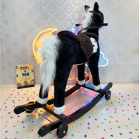 Thumbnail for KIDS LARGE ROCKING HORSE WITH WHEEL LIGHTS & MUSIC