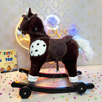 Thumbnail for KIDS SMALL ROCKING HORSE WITH WHEEL LIGHTS & MUSIC
