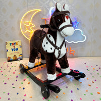 Thumbnail for KIDS SMALL ROCKING HORSE WITH WHEEL LIGHTS & MUSIC