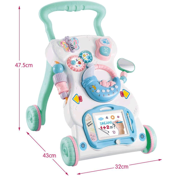 BABY ACTIVITY WALKER WITH EDUCTIONAL TOYS
