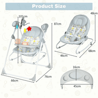 Thumbnail for 2 IN 1 BABY ELECTRIC ROCKING SWING INFANT & BOUNCER