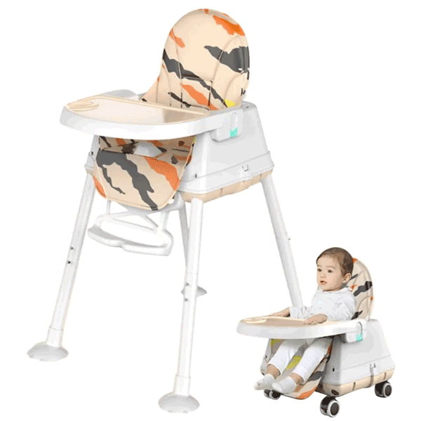 BABY 2 IN 1 HIGH CHAIR & BOOSTER SEAT WITH ADJUSTABLE TRAY
