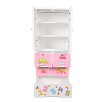 Thumbnail for KIDS & BABIES STORAGE HOME BOX WITH HANGING & SHELVES - 3 DRAWERS - ABC