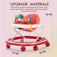 Thumbnail for FOLDABLE BABY WALKER WITH ADJUSTABLE HEIGHT