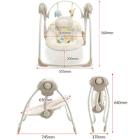 Thumbnail for COMFORT BABY FOLDABLE ELECTRIC SWING
