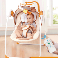Thumbnail for BABY AUTO ELECTRIC SWING WITH REMOTE & HANGING RATTLE