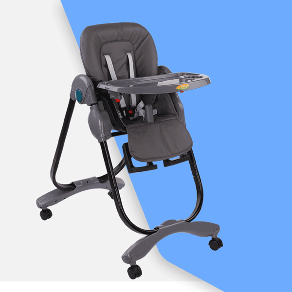 BABY DINING & HIGH CHAIR WITH HEIGHT & SEAT ADJUSTABLE - FOLDING