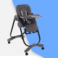 Thumbnail for BABY DINING & HIGH CHAIR WITH HEIGHT & SEAT ADJUSTABLE - FOLDING