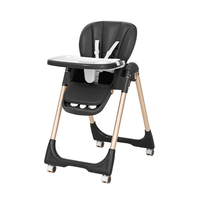 Thumbnail for KIDILO BABY HIGH CHAIR FOLDABLE WITH HEIGHT & SEAT ADJUSTABLE