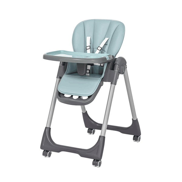 KIDILO BABY HIGH CHAIR FOLDABLE WITH HEIGHT & SEAT ADJUSTABLE