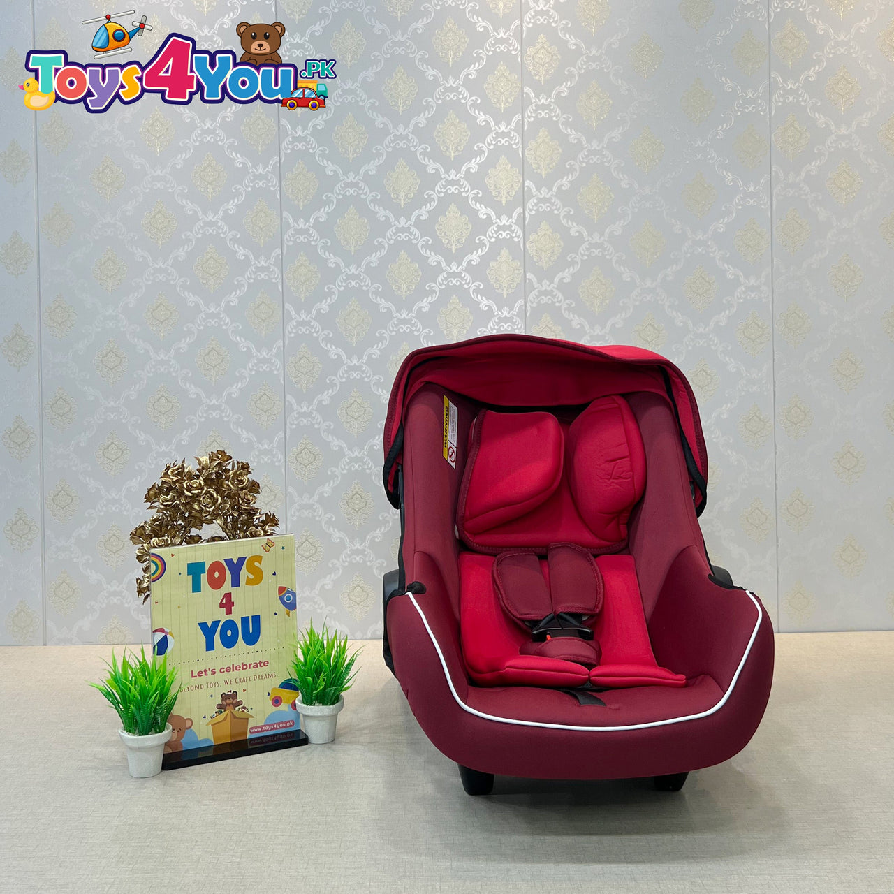 2 IN 1 BABY CARRY COT & CAR SEAT WITH SOFT CUSHION