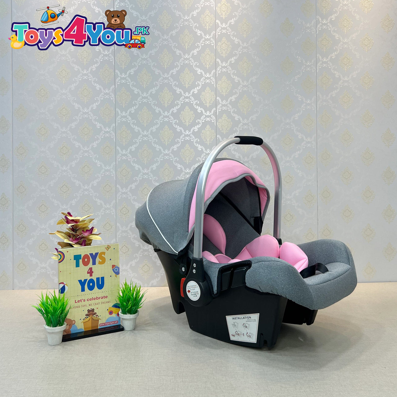 2 IN 1 SOFT BABY CARRY COT & CAR SEAT