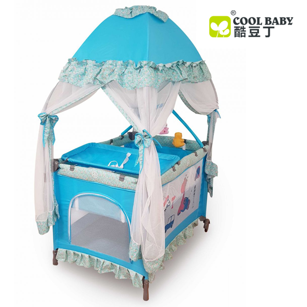 COOL BABY - FOLDING PLAY PEN WITH ROUND NET - KD-930
