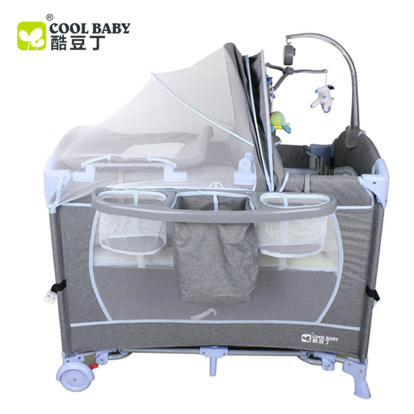 COOL BABY - PLAY PEN WITH ROCKER & CHANGING SHEET - 960F