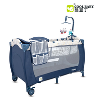 Thumbnail for COOL BABY - MULTIFUNCTIONAL PLAY PEN & CRIB FOR BABY WITH MOSQUITO NET - P-003