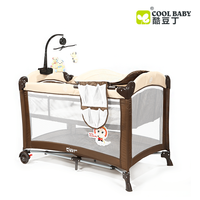 Thumbnail for COOL BABY - PLAY PEN AND CRIB WITH TOYS AND CHANGING SHEET - KD-970