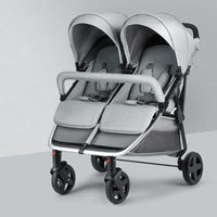 Thumbnail for BIG SIZE TWIN BABY FOLDABLE STROLLER