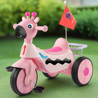 Thumbnail for KIDS GIRAFFE FACE TRICYCLE WITH LIGHTS