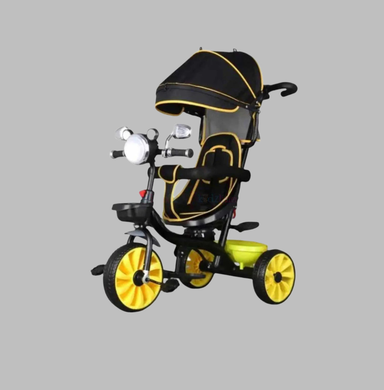 KIDS TRICYCLE WITH HEAD COVER AND PUSHING HANDLE