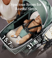 Thumbnail for FOLDABLE BABY STROLLER WITH SOFT PUSHABLE HANDLE