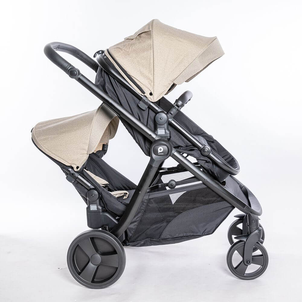 PREMIUM BABY 1+1 DOUBLE COMPACT STROLLER