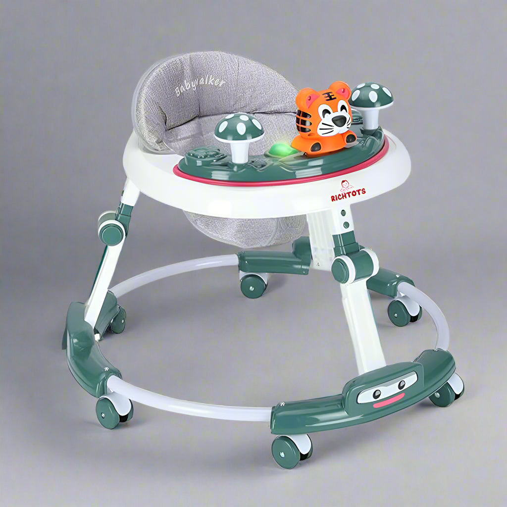 2 in 1 Tiger Baby Walker With Music