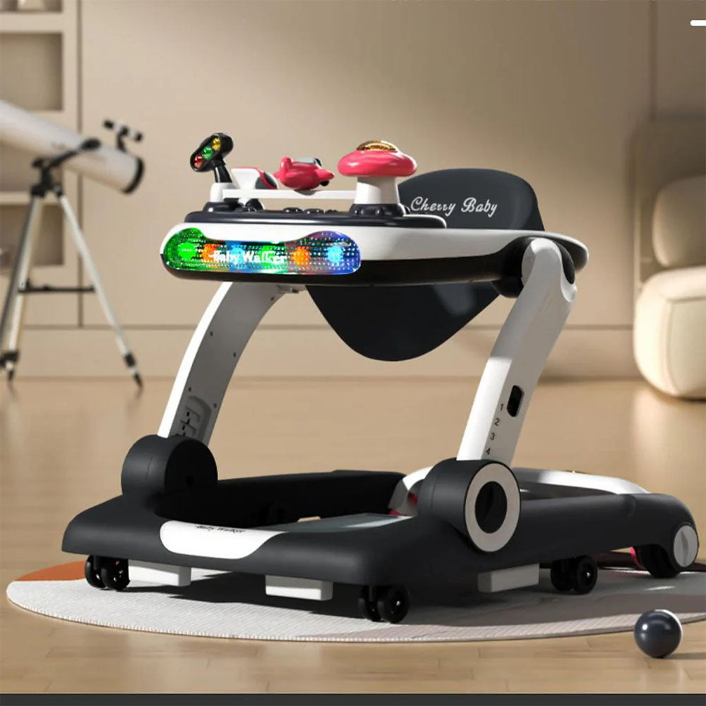 4 in 1 Multi-function Anti-O Shaped Baby Walker with Music Light