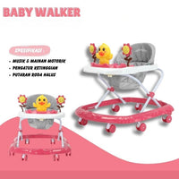 Thumbnail for Cute Duck Face Baby Walker Foldable