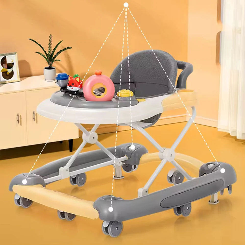 Multi-functional Anti Rollover Baby Walker