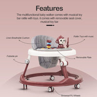 Thumbnail for Adjustable Lightweight Baby Walker With Rattle