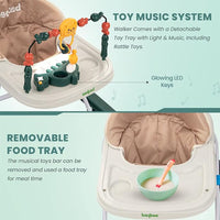 Thumbnail for Height Adjustable Musical Baby Walker