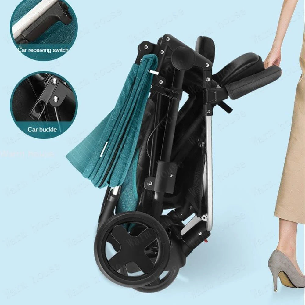 Big Size Twin Baby Foldable Stroller