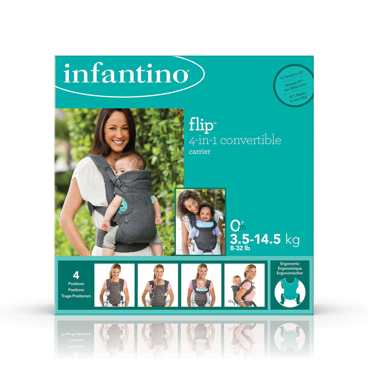 Infantino Flip 4 in 1 Convertible Baby Carrier