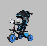 Thumbnail for KIDS TRICYCLE WITH HEAD COVER AND PUSHING HANDLE