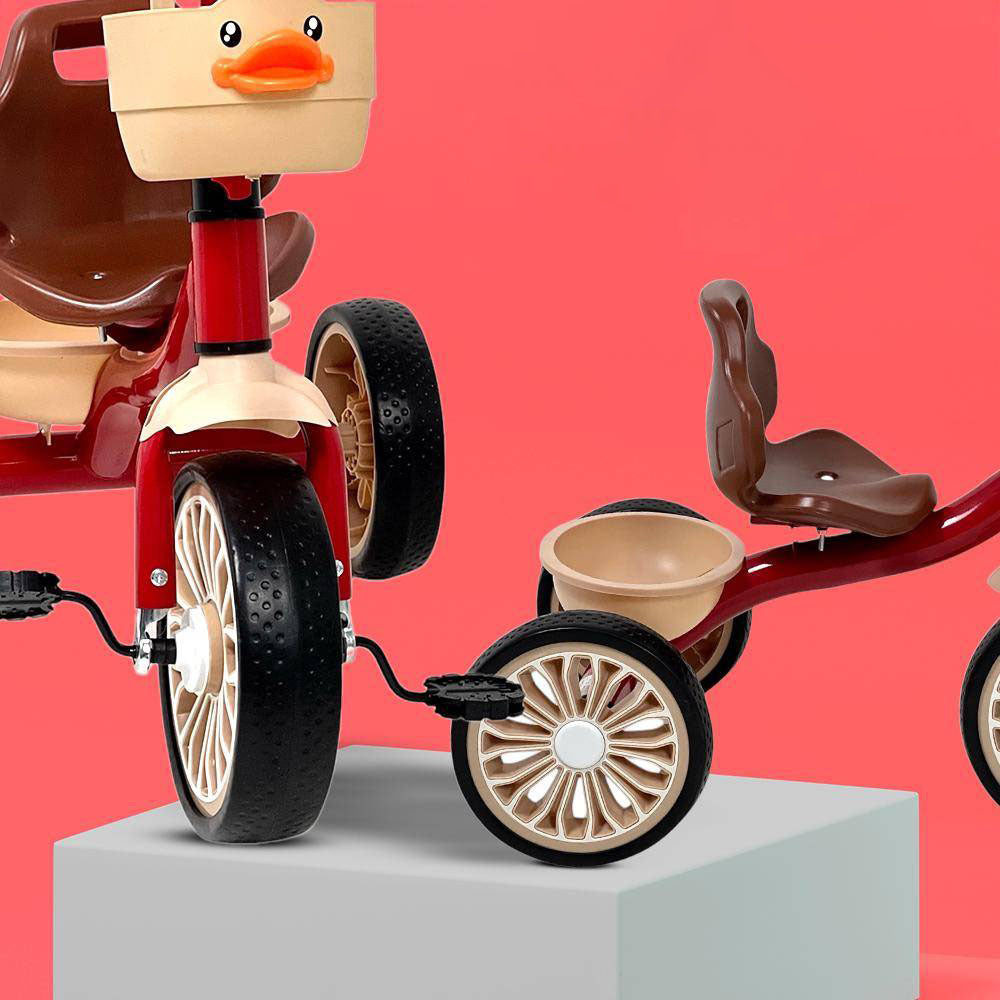 KIDS DUCK FACE TRICYCLE WITH LIGHTS