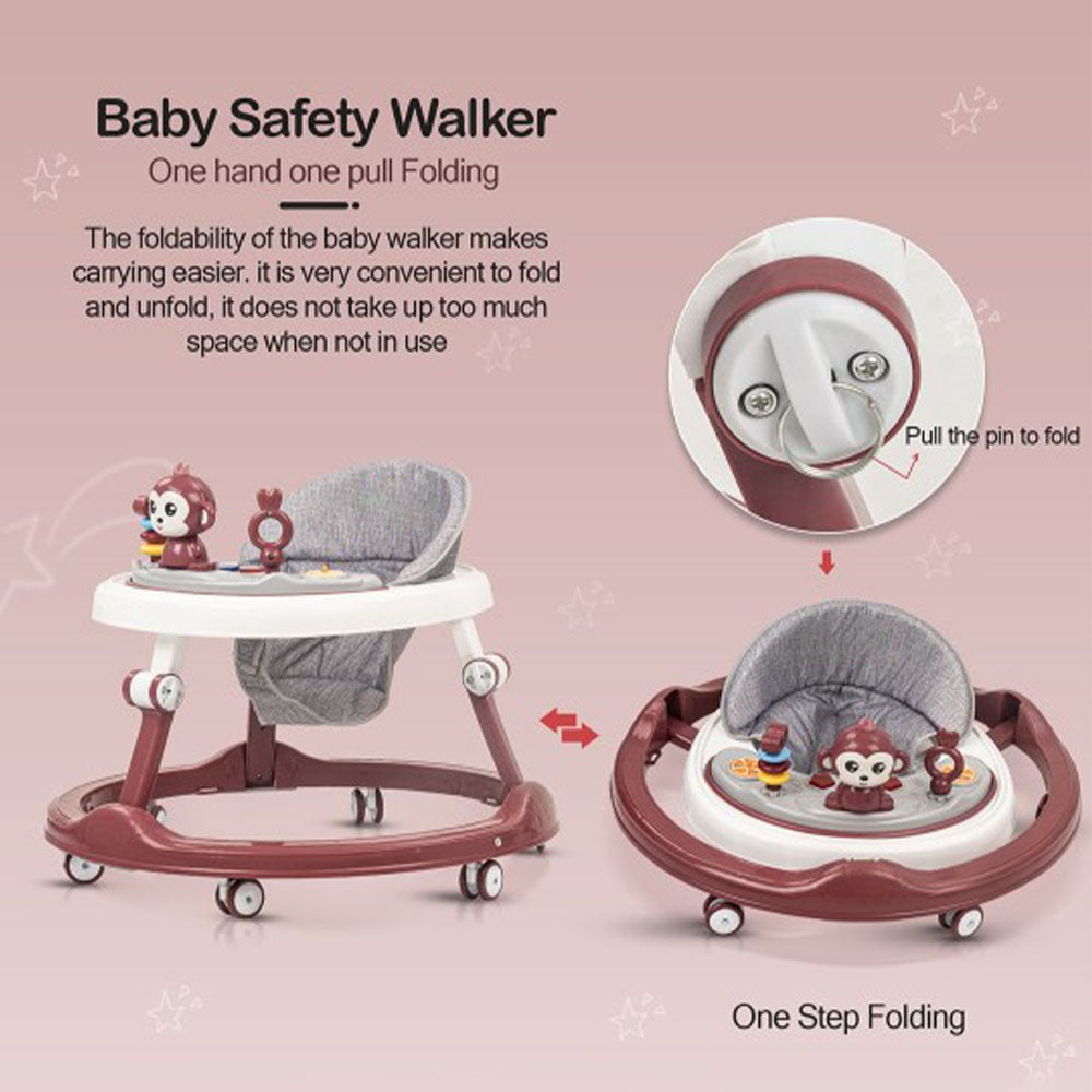 Adjustable Lightweight Baby Walker With Rattle