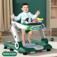 Thumbnail for 4 in 1 Multi-function Anti-O Shaped Baby Walker with Music Light